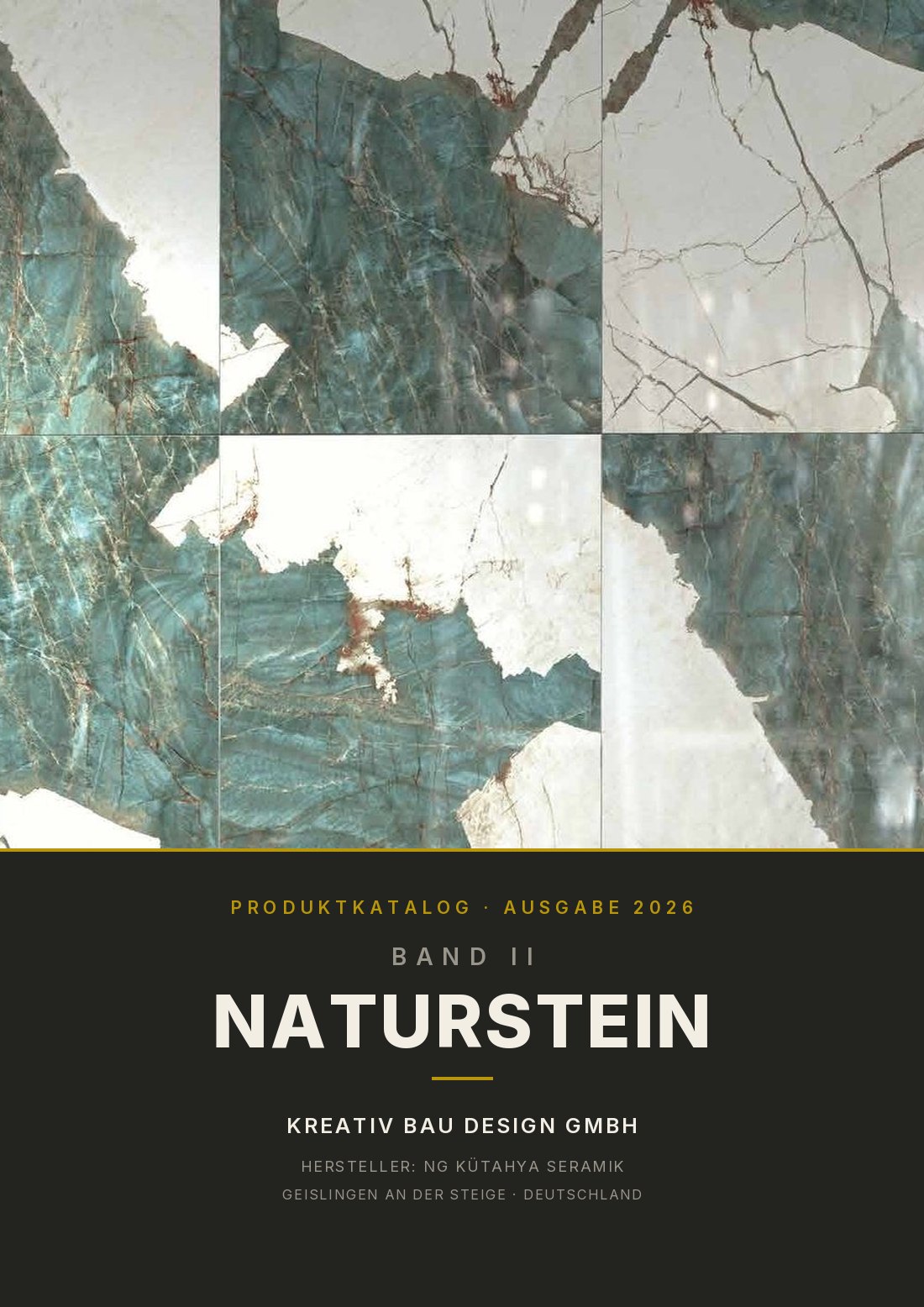 Katalog-Cover Band II — Naturstein
