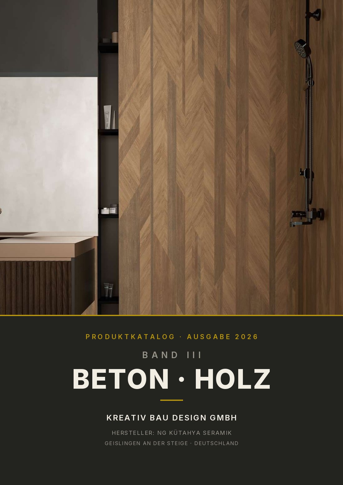 Katalog-Cover Band III — Beton-Holz